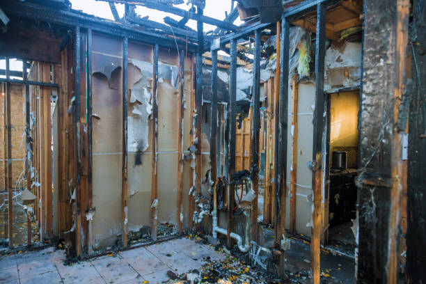 Professional Fire Damage Removal technician working in Lusby, MD